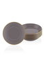 Hermia Juego de platos BSC0024, Gris, 6 piezas